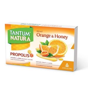 Tantum Natura Orange&Honey 15 gumových pastilek
