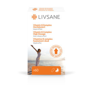 LIVSANE Vitamin B Komplex vysoká dávka 60ks - II. jakost
