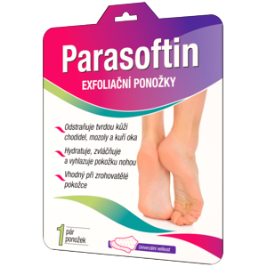 Parasoftin exfoliační ponožky 1 pár - II. jakost