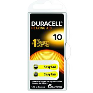 Duracell DA10 EasyTab baterie do naslouchadel 6ks - II. jakost