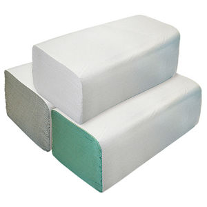Papírové ručníky skládané ZZ 1vrstvé bílé 2x250ks - II. jakost