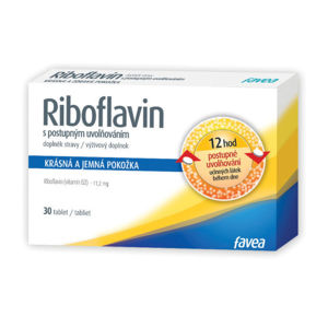 Favea Riboflavin s postupným uvolňováním tbl.30 - II. jakost