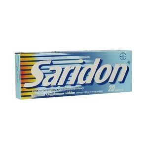 SARIDON 250MG/150MG/50MG neobalené tablety 20