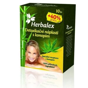 Herbalex detoxikační náplasti s konopím 10ks - II. jakost