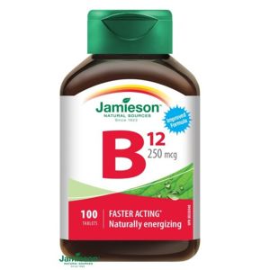 JAMIESON Vitamín B12 metylkobalamín 250mcg tbl.100 - II. jakost