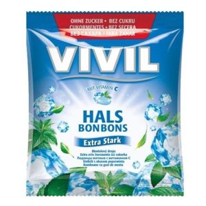 Vivil Extra silný mentol+vit.C bez cukru 80g - II. jakost