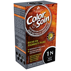 Barva Color&Soin 1N - ebenová černá 135ml - II. jakost
