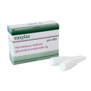 EASYLAX - dětské glycerolové projímadlo 2 x 3 g - II.jakost