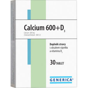 Calcium 600+D3 Generica tbl.30 - II. jakost