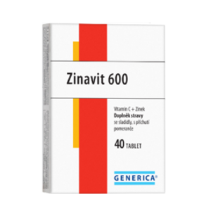 Zinavit 600 cucavé tablety 40 ks Generica - II. jakost
