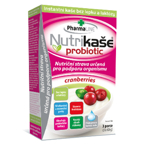 Nutrikaše probiotic cranberries 180g (3x60g) - II. jakost