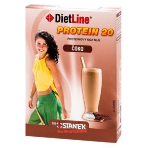 DietLine Protein 20 Koktejl Čoko 3 sáčky - II. jakost