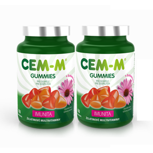 CEM-M gummies Imunita tbl.60+60 AKCE 100 Kč sleva - II. jakost