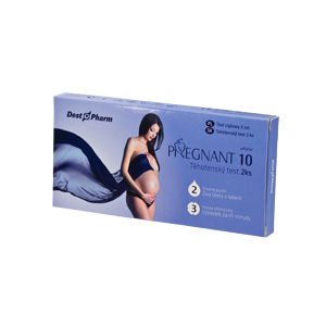 Těhotenský test PREGNANT 10 2ks - II. jakost
