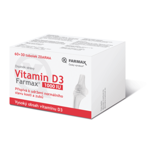Farmax Vitamin D3 1000IU tob.60+30 ZDARMA - II. jakost