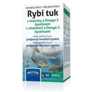 Biotter Rybí tuk s vitamíny a Omega-3 kys. cps.60 - II. jakost