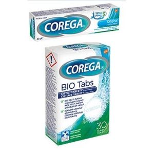 Corega Original extra silný 40g+Bio tbl.30(COPACK) - II. jakost