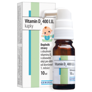 Vitamin D3 400 I.U. kapky 10 ml Generica