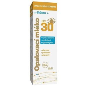 MedPharma Opalovací mléko SPF30 200ml+30ml ZDARMA - II. jakost