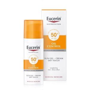 EUCERIN SUN Ochranný krémový gel na opalování na obličej Oil Control SPF 50+ 50 ml