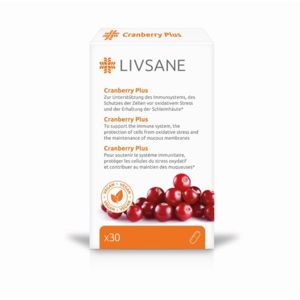 LIVSANE Brusinky + Vitaminy tobolky 30ks - II. jakost