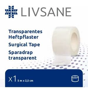 LIVSANE zdravotnická lepící páska 2.5cm x 5m 1ks - II. jakost