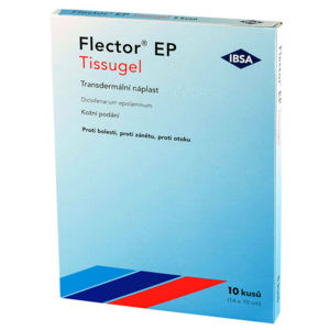 FLECTOR EP TISSUGEL 180MG léčivé náplasti 10