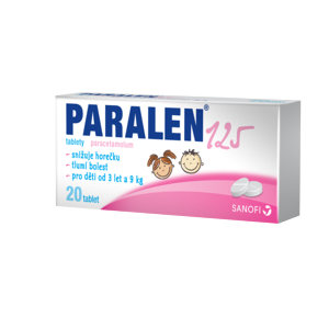 PARALEN 125MG neobalené tablety 20