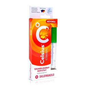 Celsius Classic teploměr lék.bezrtuť.+sklepávadlo - II. jakost