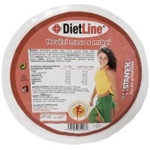 DietLine Hovězí maso s mrkví 280g - II.jakost