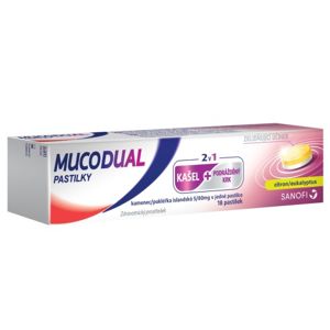 Mucodual 80-5mg 18 pastilek - II. jakost