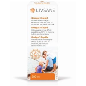 LIVSANE tekutý Omega 3 s vitamíny a minerály 200ml - II. jakost