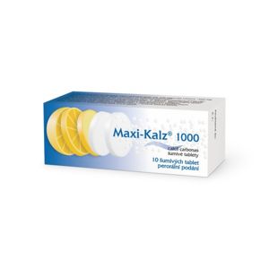 MAXI-KALZ 1000 1000MG šumivá tableta 10