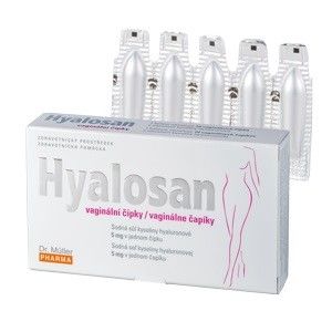 Hyalosan vaginální čípky 10ks Dr.Müller - II. jakost