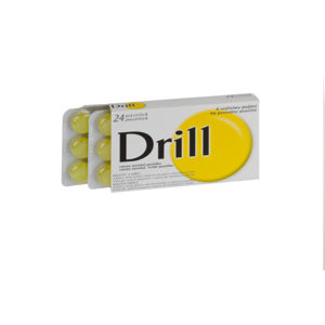 DRILL CITRON MENTOL 3MG/0,2MG pastilka 24