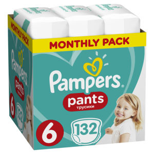 Pampers kalhotkové plenky měsíční balení S6 132ks
