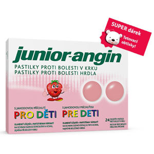 Junior-angin pro děti pastilky 24+dárek - II. jakost
