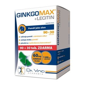 GinkgoMAX + Lecitin Da Vinci Academia tob.90+30zdm - II. jakost