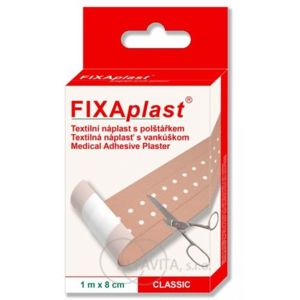 FIXAplast CLASSIC tex.náplast s polštářkem 1mx8cm